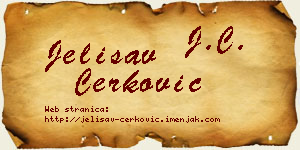 Jelisav Čerković vizit kartica